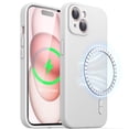 thumbnail image 1 of JETech Magnetic Silicone Case for iPhone 15 6.1-Inch, Compatible with MagSafe, Phone Cover with Camera Lens Full Protection (White), 1 of 6