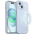 thumbnail image 1 of JETech Magnetic Silicone Case for iPhone 15 Plus 6.7-Inch, Compatible with MagSafe, Phone Cover with Camera Lens Full Protection (Blue), 1 of 6
