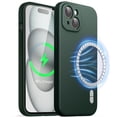 thumbnail image 1 of JETech Magnetic Silicone Case for iPhone 15 Plus 6.7-Inch, Compatible with MagSafe, Phone Cover with Camera Lens Full Protection (Midnight Green), 1 of 6
