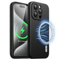 thumbnail image 1 of JETech Magnetic Silicone Case for iPhone 15 Pro 6.1-Inch, Compatible with MagSafe, Phone Cover with Camera Lens Full Protection (Black), 1 of 6