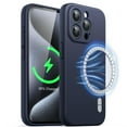 thumbnail image 1 of JETech Magnetic Silicone Case for iPhone 15 Pro 6.1-Inch, Compatible with MagSafe, Phone Cover with Camera Lens Full Protection (Blue), 1 of 6