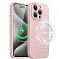 thumbnail image 1 of JETech Magnetic Silicone Case for iPhone 15 Pro 6.1-Inch, Compatible with MagSafe, Phone Cover with Camera Lens Full Protection (Pink), 1 of 6