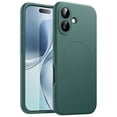 thumbnail image 1 of JETech Magnetic Silicone Case for iPhone 17 6.3-Inch, Compatible with MagSafe, Silky Soft Touch (Midnight Green), 1 of 6