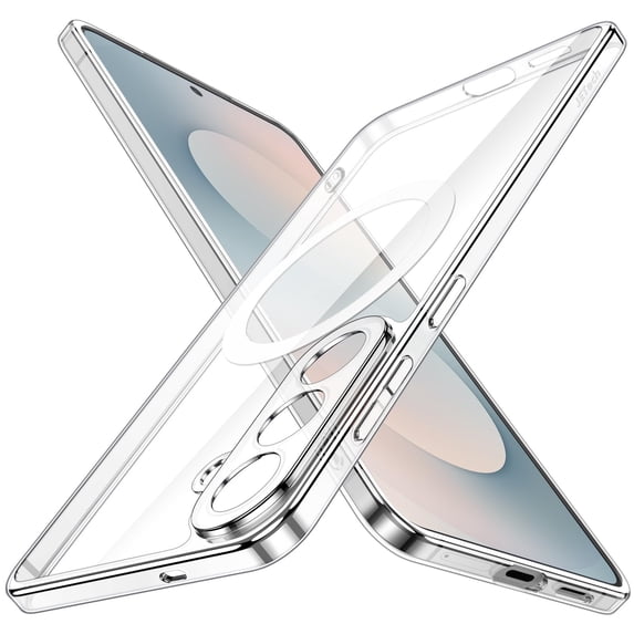 JETech Magnetic Slim Case for Samsung Galaxy S26 Plus, Compatible with MagSafe, Lightweight (Clear)