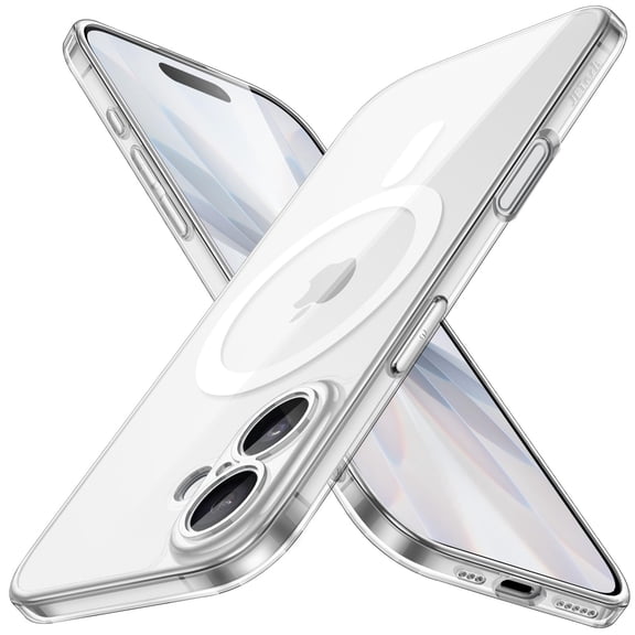 JETech Magnetic Slim Case for iPhone 17 6.3-Inch Compatible with MagSafe, Camera Lens Full Protection, Ultra-Thin Lightweight Clear Minimalist Protective Phone Cover (Clear)