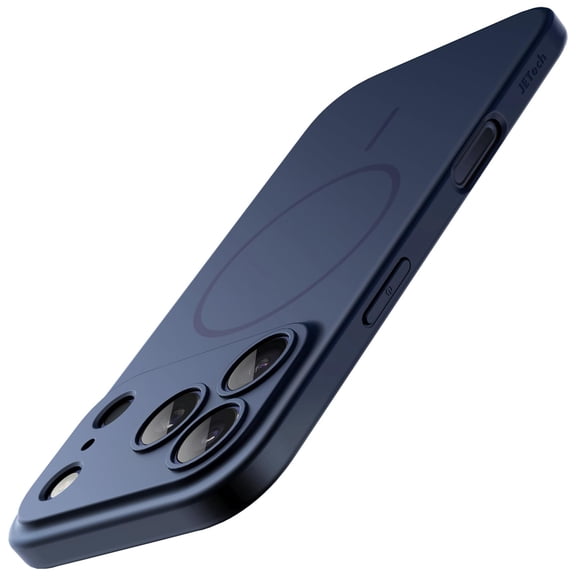 JETech Magnetic Slim Case for iPhone 17 Pro Max 6.9-Inch, Compatible with MagSafe, Ultra-Thin Lightweight Minimalist Phone Cover with Matte Finish and Full Camera Lens Protection (Dark Blue)