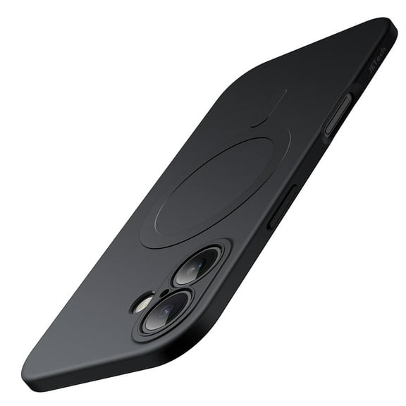 JETech Magnetic Slim Case for iPhone 17 6.3-Inch Compatible with MagSafe, Camera Lens Full Protection, Soft TPU Thin Protective Phone Cover with Matte Finish (Black)