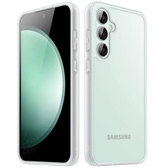 JETech Matte Case for Samsung Galaxy S23 FE 6.4-Inch with Upgraded Camera Protection, Translucent Frosted Matte Back Shockproof Protective Phone Cover (Frosted Clear)