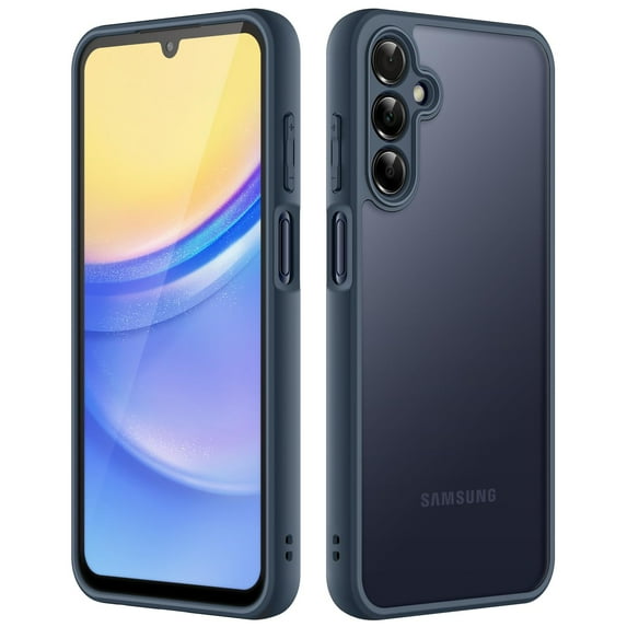 JETech Matte Case for Samsung Galaxy A15 5G / 4G 6.5-Inch, Frosted Translucent Back Protective Slim Phone Cover, Anti-Fingerprints (Navy)
