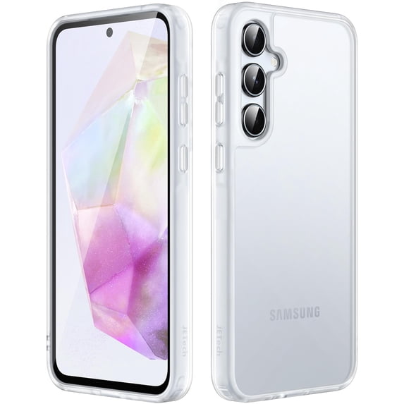 JETech Matte Case for Samsung Galaxy A35 5G, Frosted Translucent Back Protective Slim Phone Cover, Anti-Fingerprints (Frosted Clear)
