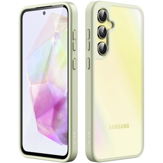 JETech Matte Case for Samsung Galaxy A35 5G, Frosted Translucent Back Protective Slim Phone Cover, Anti-Fingerprints (Lime)