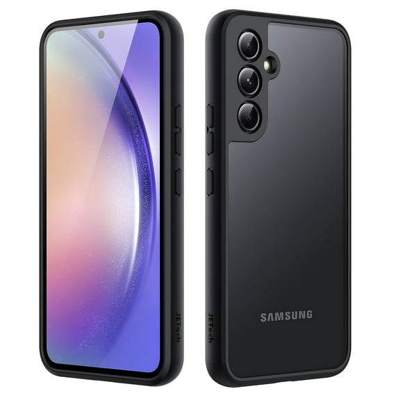 JETech Matte Case for Samsung Galaxy A54 5G 6.4-Inch, Frosted Translucent Back Protective Slim Phone Cover, Anti-Fingerprints (Black)