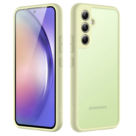 JETech Matte Case for Samsung Galaxy A54 5G 6.4-Inch, Frosted Translucent Back Protective Slim Phone Cover, Anti-Fingerprints (Lime)
