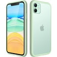 thumbnail image 1 of JETech Matte Case for iPhone 11 6.1-Inch, Shockproof Military Grade Drop Protection, Frosted Translucent Back Phone Cover, Anti-Fingerprint (Green), 1 of 6