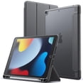 thumbnail image 1 of JETech Matte Case for iPad 9/8/7 (10.2-Inch, 2021/2020/2019 Model, 9th/8th/7th Generation) with Pencil Holder, Frosted Translucent Back Slim Stand Protective Tablet Cover (Space Gray), 1 of 7
