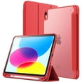 thumbnail image 1 of JETech Matte Case for iPad (A16) 11th/10th Generation (2025/2022) with Pencil Holder, Frosted Translucent Back Slim Stand Protective Tablet Cover (Watermelon), 1 of 7