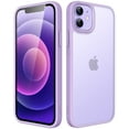 thumbnail image 1 of JETech Matte Case for iPhone 12/12 Pro 6.1-Inch, Shockproof Military Grade Drop Protection, Frosted Translucent Back Phone Cover, Anti-Fingerprint (Light Purple), 1 of 6