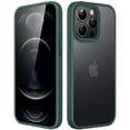 thumbnail image 1 of JETech Matte Case for iPhone 12 Pro Max 6.7-Inch, Shockproof Military Grade Drop Protection, Frosted Translucent Back Phone Cover, Anti-Fingerprint (Dark Green), 1 of 6