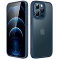 thumbnail image 1 of JETech Matte Case for iPhone 12 Pro Max 6.7-Inch, Shockproof Military Grade Drop Protection, Frosted Translucent Back Phone Cover, Anti-Fingerprint (Storm Blue), 1 of 6