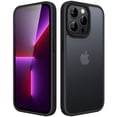thumbnail image 1 of JETech Matte Case for iPhone 13 Pro Max 6.7-Inch, Shockproof Military Grade Drop Protection, Frosted Translucent Back Phone Cover, Anti-Fingerprint (Black), 1 of 6
