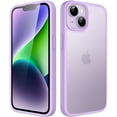 thumbnail image 1 of JETech Matte Case for iPhone 14 Plus 6.7-Inch, Shockproof Military Grade Drop Protection, Frosted Translucent Back Phone Cover, Anti-Fingerprint (Light Purple), 1 of 6