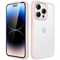 thumbnail image 1 of JETech Matte Case for iPhone 14 Pro 6.1-Inch, Shockproof Military Grade Drop Protection, Frosted Translucent Back Phone Cover, Anti-Fingerprint (Chalk Pink), 1 of 6