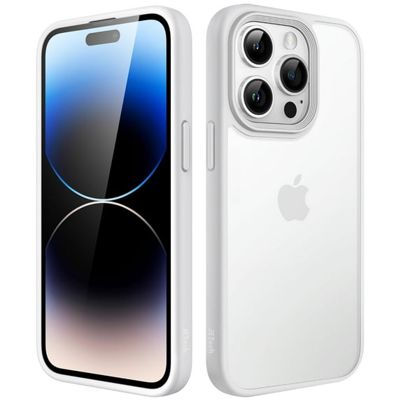 JETech Matte Case for iPhone 14 Pro 6.1-Inch, Shockproof Military Grade Drop Protection, Frosted Translucent Back Phone Cover, Anti-Fingerprint (Gray)