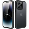 thumbnail image 1 of JETech Matte Case for iPhone 14 Pro Max 6.7-Inch, Shockproof Military Grade Drop Protection, Frosted Translucent Back Phone Cover, Anti-Fingerprint (Black), 1 of 6