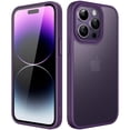 thumbnail image 1 of JETech Matte Case for iPhone 14 Pro Max 6.7-Inch, Shockproof Military Grade Drop Protection, Frosted Translucent Back Phone Cover, Anti-Fingerprint (Deep Purple), 1 of 6
