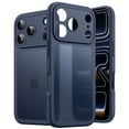 thumbnail image 1 of JETech Matte Case for iPhone 17 Pro 6.3-Inch, Shockproof Military Grade Drop Protection, Full Camera Lens Protection, Frosted Translucent Back Minimalist Phone Cover (Dark Blue), 1 of 5