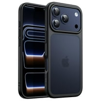 JETech Matte Case for iPhone 17 Pro 6.3-Inch, Shockproof Military Grade Drop Protection, Frosted Translucent Back Minimalist Phone Cover (Black)