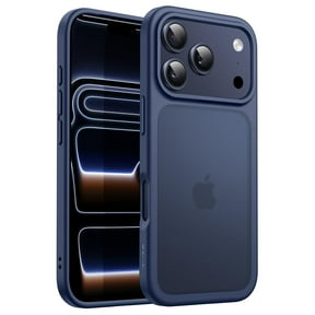 JETech Matte Case for iPhone 17 Pro 6.3-Inch, Shockproof Military Grade Drop Protection, Frosted Translucent Back Minimalist Phone Cover (Dark Blue)