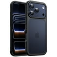thumbnail image 1 of JETech Matte Case for iPhone 17 Pro Max 6.9-Inch, Shockproof Military Grade Drop Protection, Frosted Translucent Back Minimalist Phone Cover (Black), 1 of 6