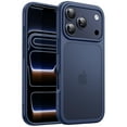 thumbnail image 1 of JETech Matte Case for iPhone 17 Pro Max 6.9-Inch, Shockproof Military Grade Drop Protection, Frosted Translucent Back Minimalist Phone Cover, Anti-Fingerprint (Dark Blue), 1 of 6