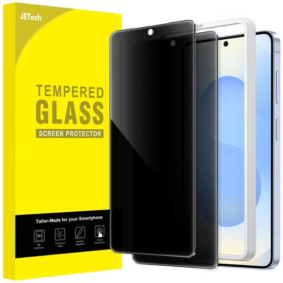 JETech Privacy Screen Protector for Samsung Galaxy S26, with Installation Tool, 2-Pack