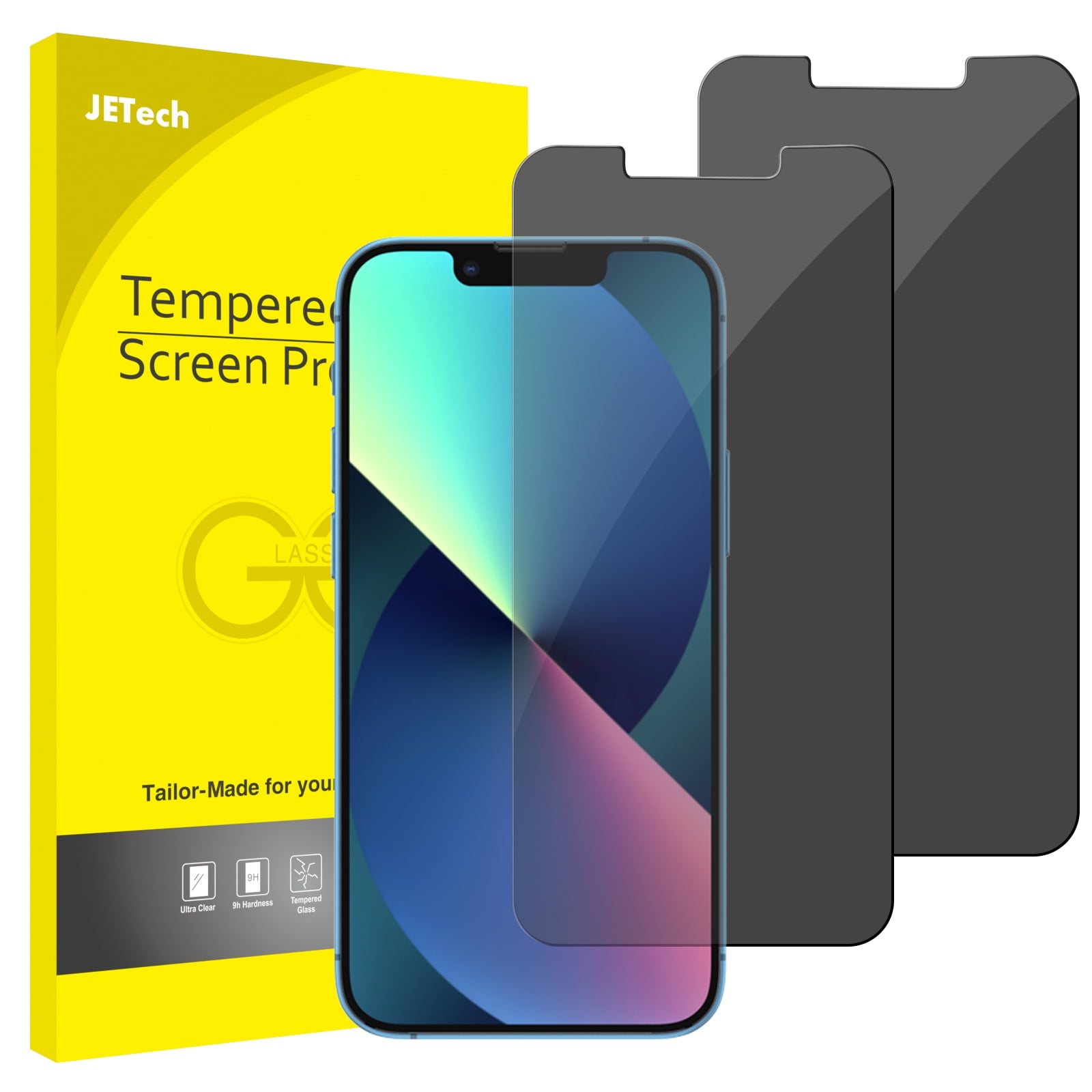 JETech Full Coverage Screen Protector for iPhone 13/13 Pro 6.1-Inch, Black  Edge Tempered Glass Film with Easy Installation Tool, Case-Friendly, HD  Clear, 3-Pack – JETech Official Online Store