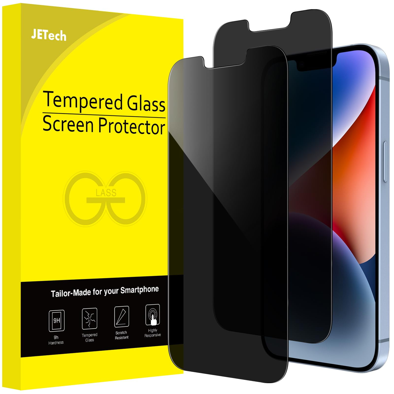 Iphone 13 screen protector privacy screen tempered glass styleeo