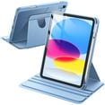 thumbnail image 1 of JETech Rotating Case for iPad (A16) 11th/10th Generation (2025/2022) with Pencil Holder, 360 Degree Rotation Protective Stand Cover Clear Back, Auto Wake/Sleep (Blue), 1 of 7