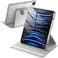 thumbnail image 1 of JETech Rotating Case for iPad Pro 12.9-Inch (2022/2021/2020/2018) with Pencil Holder, 360 Degree Rotation Protective Stand Cover Clear Back, Auto Wake/Sleep (Silver), 1 of 7