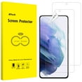 thumbnail image 1 of JETech Screen Protector Compatible with Samsung Galaxy S21 5G 6.2-Inch, HD Clarity, Flexible TPU Film Compatible with Fingerprint Sensor, 2-Pack, 1 of 6