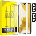 thumbnail image 1 of JETech Screen Protector for Samsung Galaxy S22 5G with Camera Lens Protector, Easy Installation Tool, Tempered Glass Film, Fingerprint ID Compatible, 2-Pack Each, 1 of 7