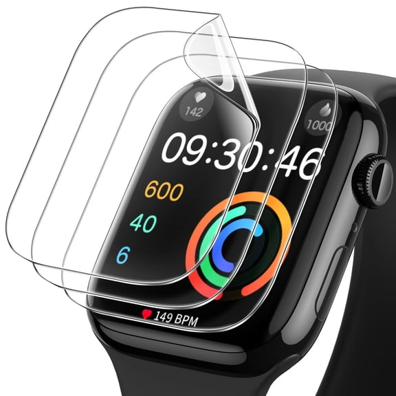 JETech Screen Protector for Apple Watch Series 10 46mm, Self-Healing Flexible TPU Film, Anti-Scratch HD Clear, 3-Pack
