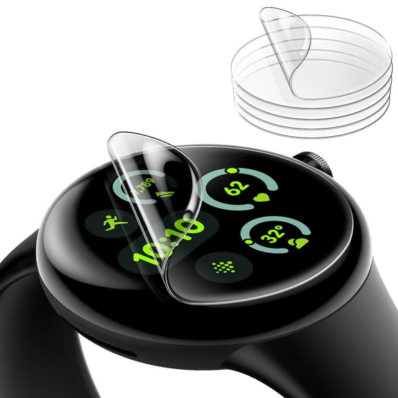 JETech Screen Protector for Google Pixel Watch 4 / 3 / 2 / 1 41mm, Anti-Scratch Self-Healing Soft TPU Film, HD Clear, 6-Pack