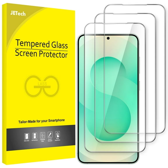 JETech Screen Protector for Samsung Galaxy S25+ / S25 Plus 5G, Tempered Glass Film, Fingerprint ID Compatible, HD Clear, 3-Pack