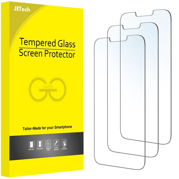 JETech Screen Protector for iPhone 14 Plus 6.7-Inch, Tempered Glass Film, 3-Pack