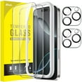 thumbnail image 1 of JETech Screen Protector for iPhone 16 Pro 6.3-Inch with Camera Lens Protector, Easy Installation Tool, Tempered Glass Film, HD Clear, 2-Pack Each, 1 of 7