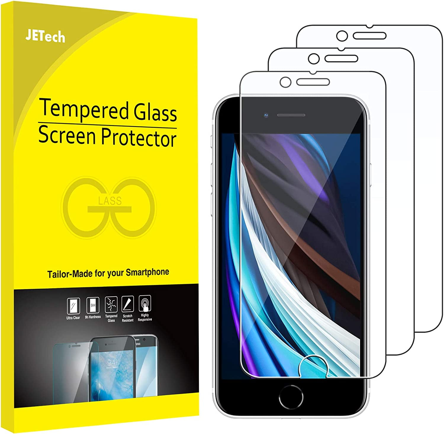 JETech Full Coverage Screen Protector for iPhone 14 Pro Max 6.7-Inch, 9H  Tempered Glass Film Case-Friendly, HD Clear, 3-Pack – JETech Official  Online Store