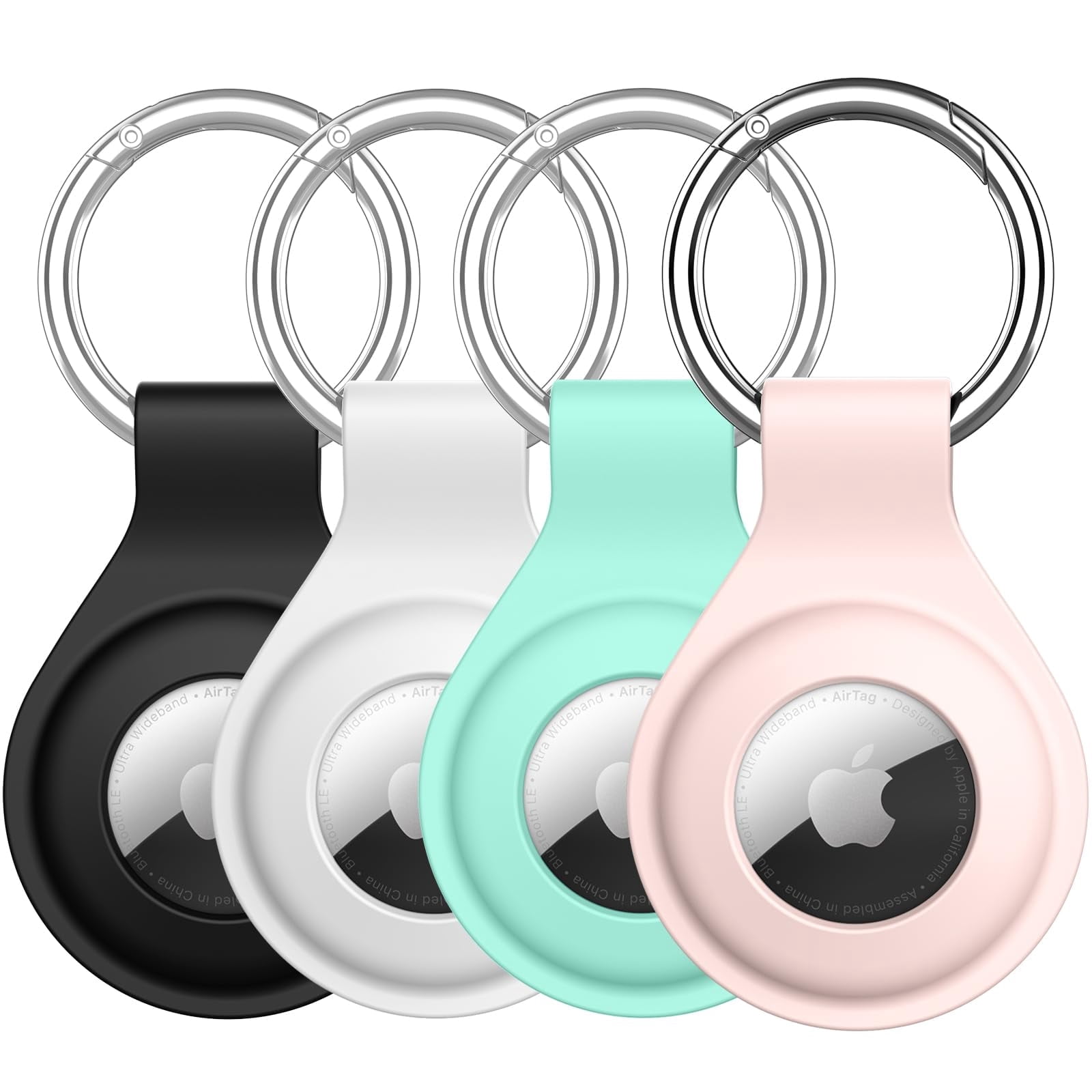 Apple AirTag 4パック & JETechケース JETech 4 Pack Waterproof Case for AirTag 2nd/1st Generation (2026
