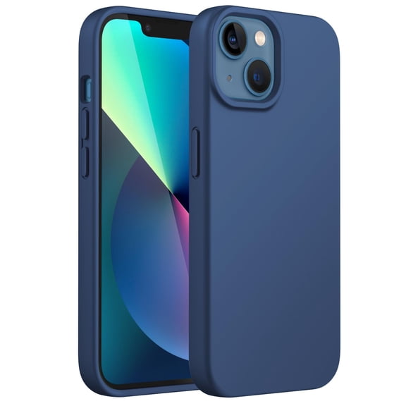 JETech Silicone Case for iPhone 13 6.1-Inch, Silky-Soft Touch Full-Body Cover (Cobalt Blue)