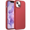 thumbnail image 1 of JETech Silicone Case for iPhone 14 Plus 6.7-Inch, Silky-Soft Touch Full-Body Protective Phone Case, Shockproof Cover with Microfiber Lining (Red), 1 of 7